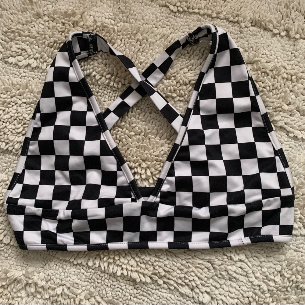 Checkered bralette